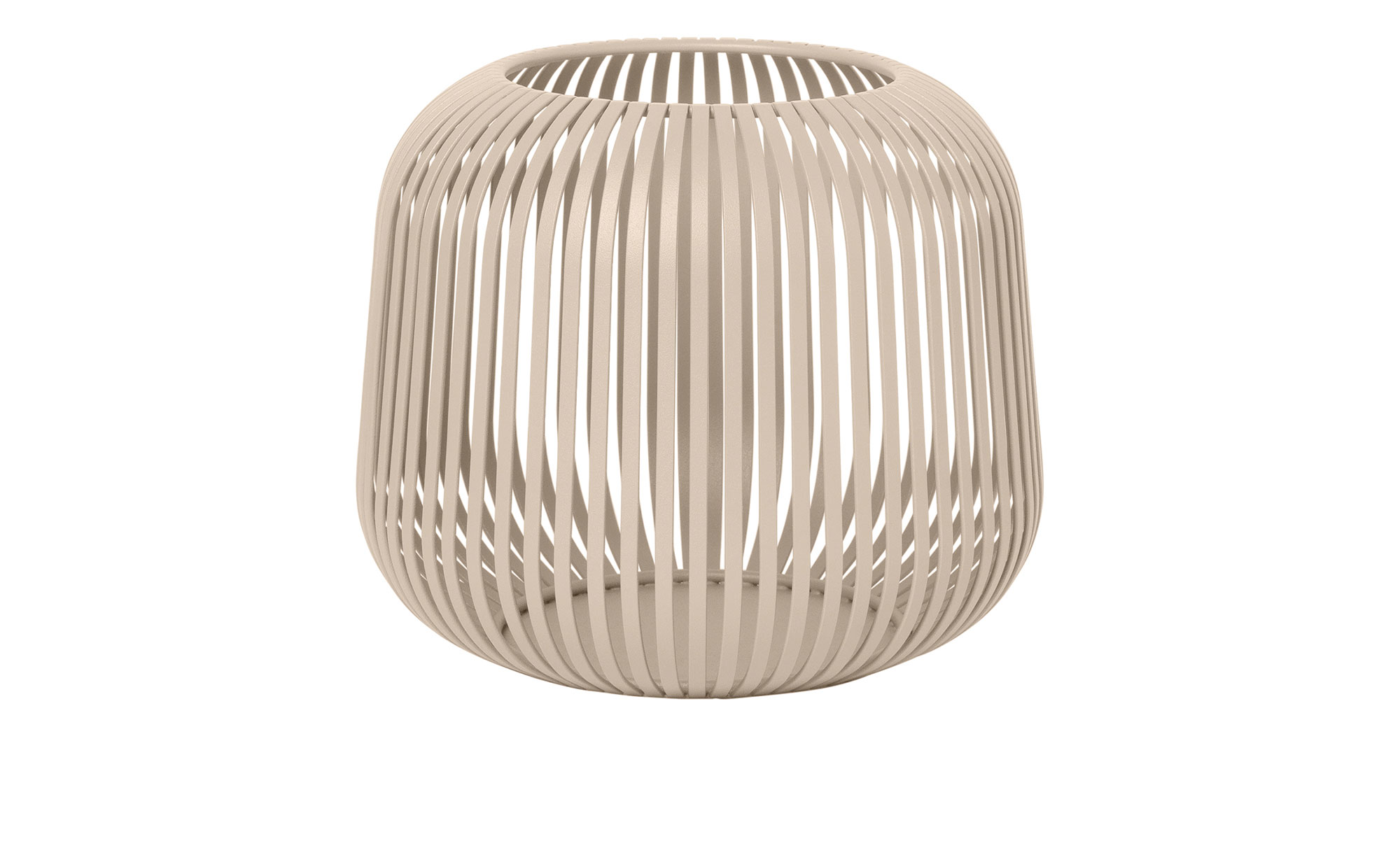 Laterne Lito 17 cm aus Stahl in beige.