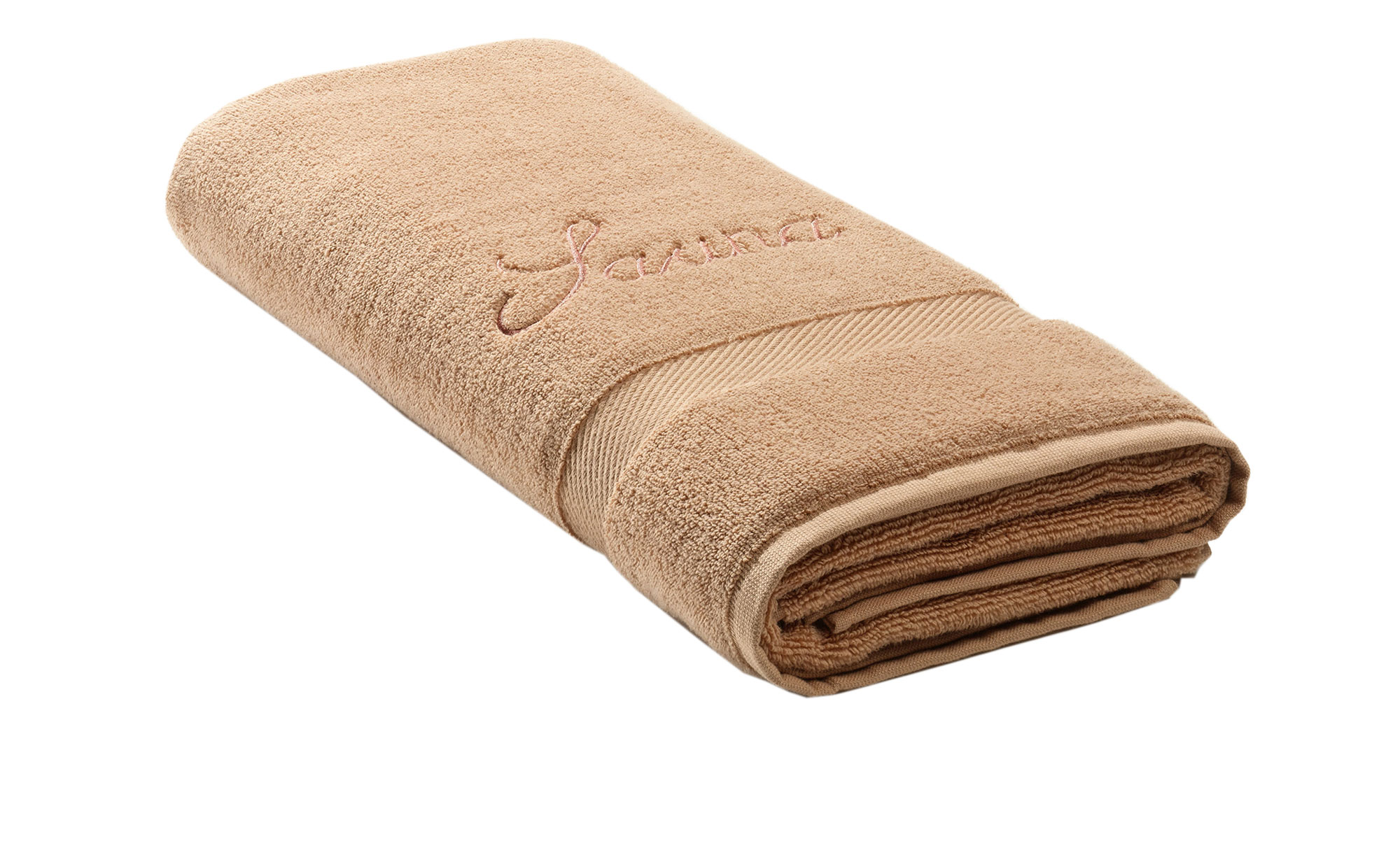 Saunatuch 70 x 200 cm in zimt aus Baumwolle.