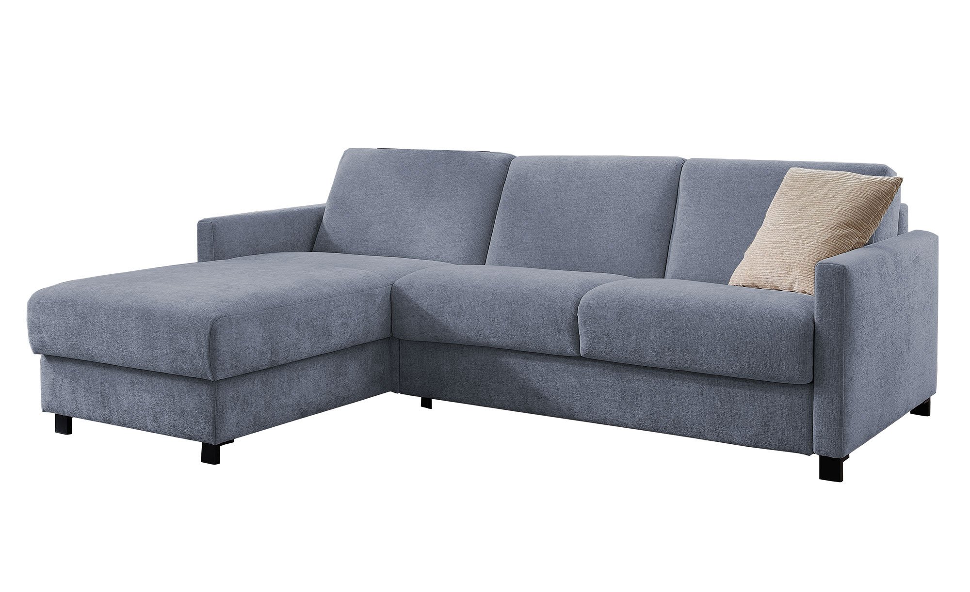 Basis-Schlafsofa Mailand, in der Fatbausführung Graublau
