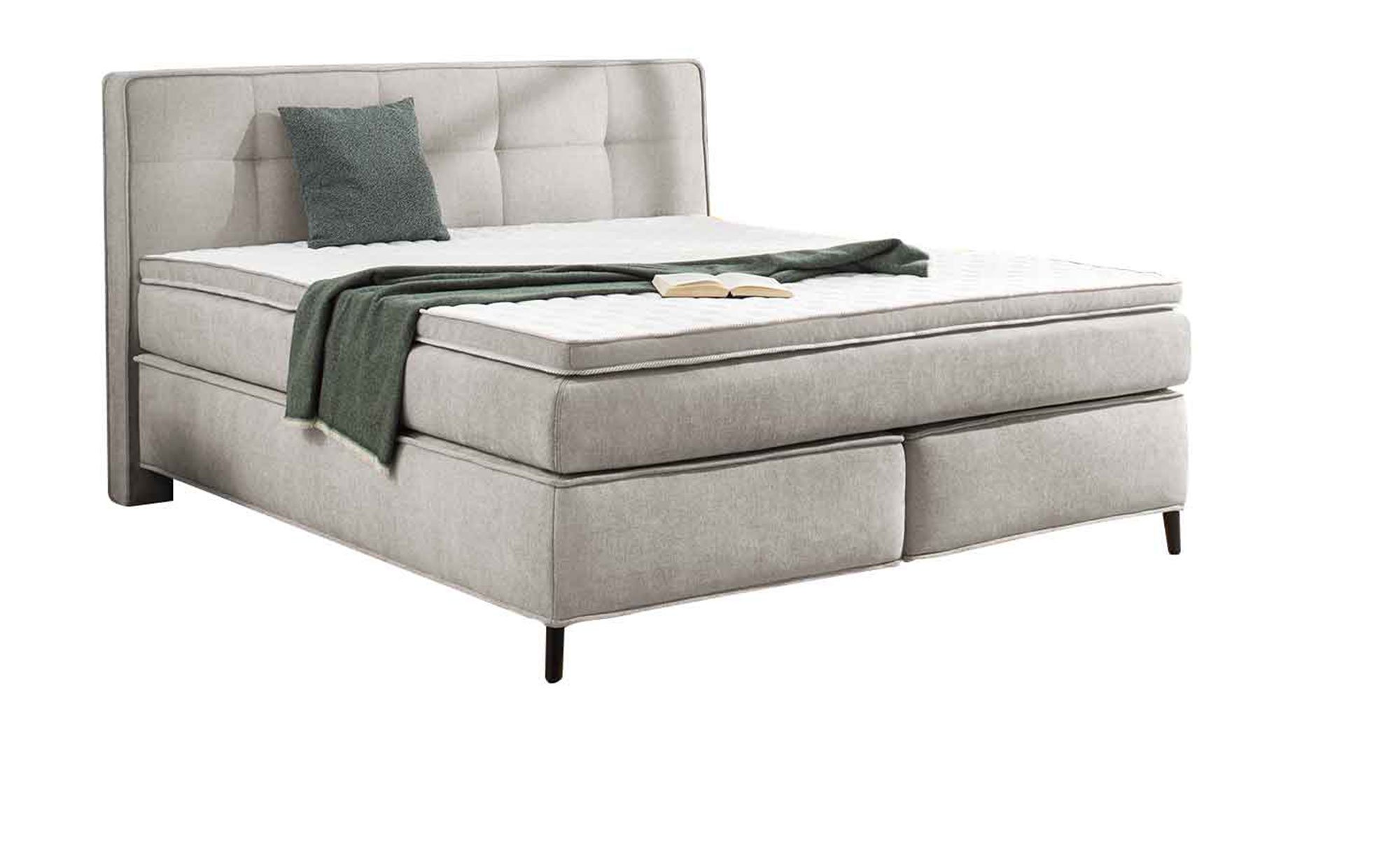 Boxspringbett Carola in der Farbe Greige