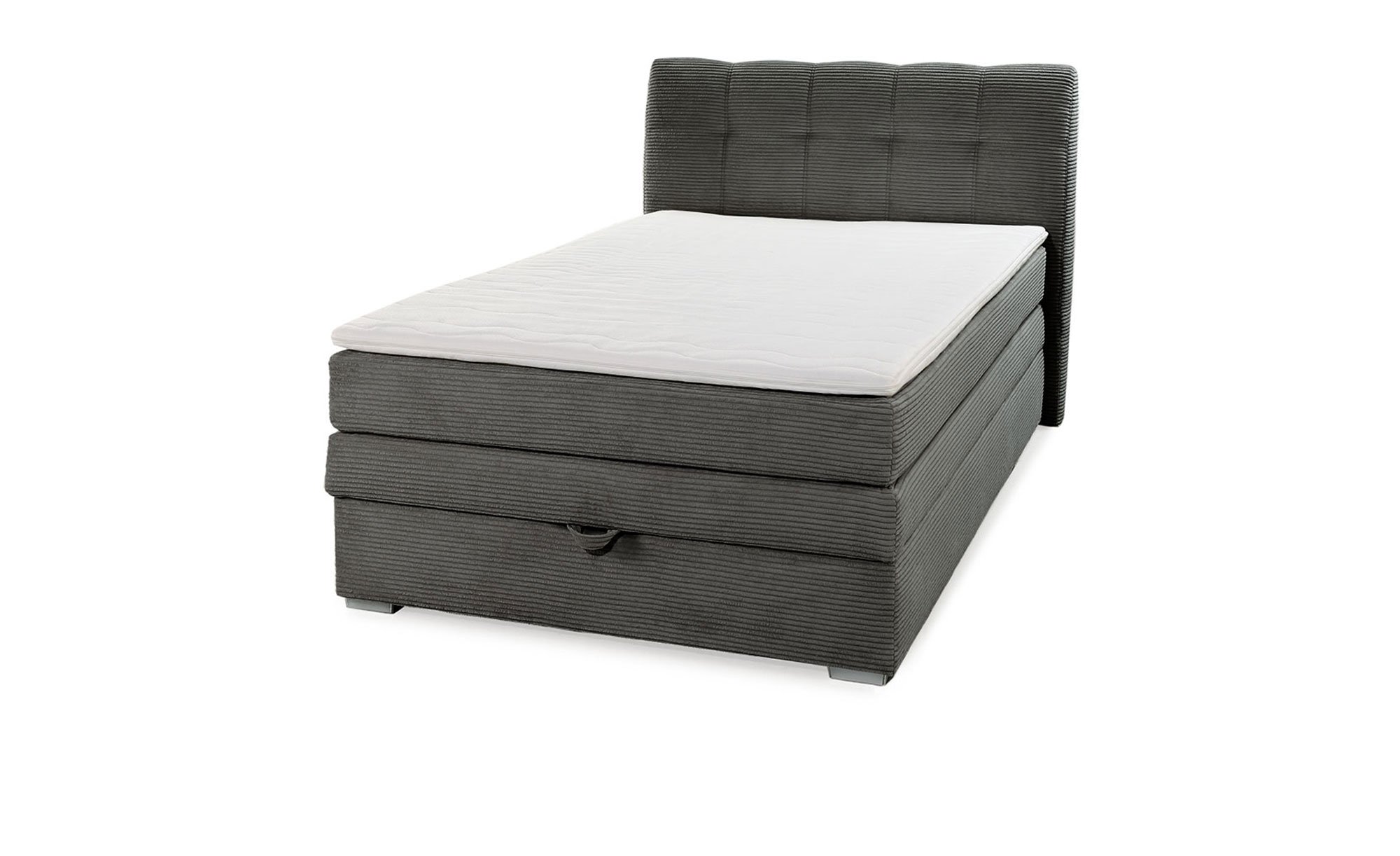 Boxspringbett Aalborg in der Farbe Grau