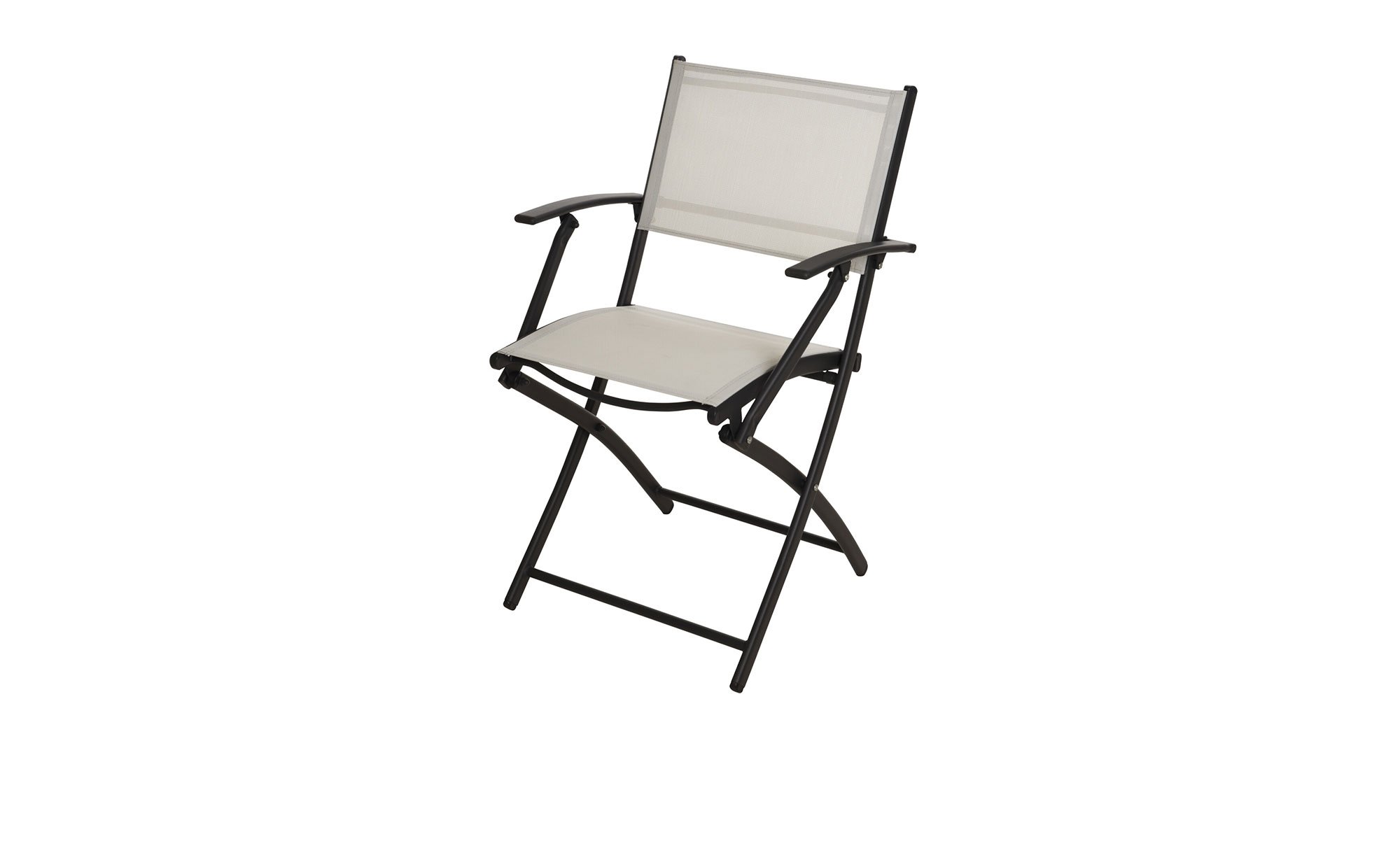 Regiestuhl Taylor mit zweifach geflochtenem Polyestergewebe in weiß