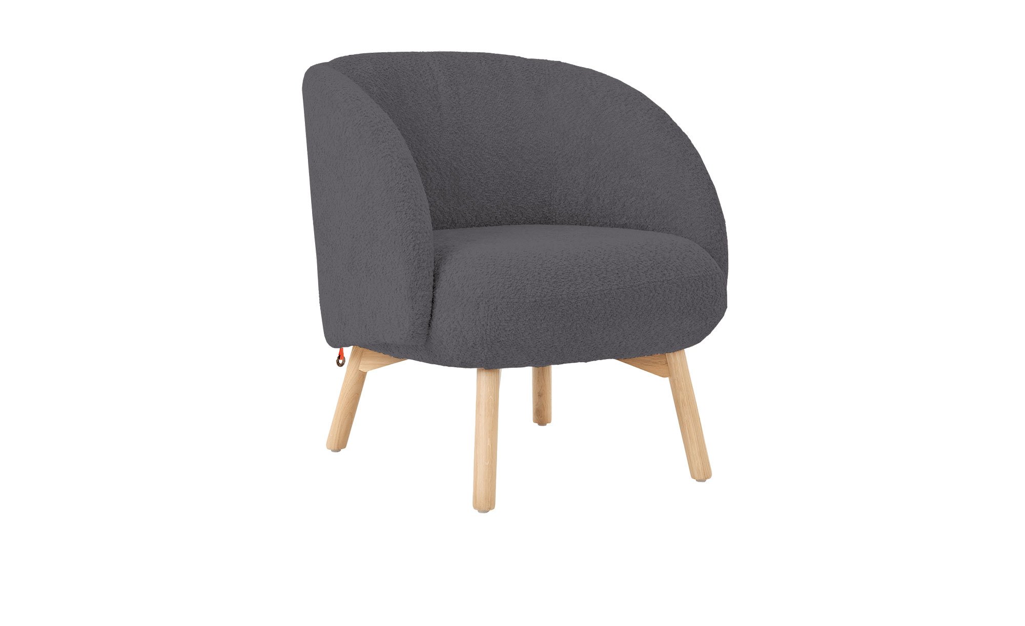 Sessel Thalia, in der Farbausführung anthracite, Schrägnaischt