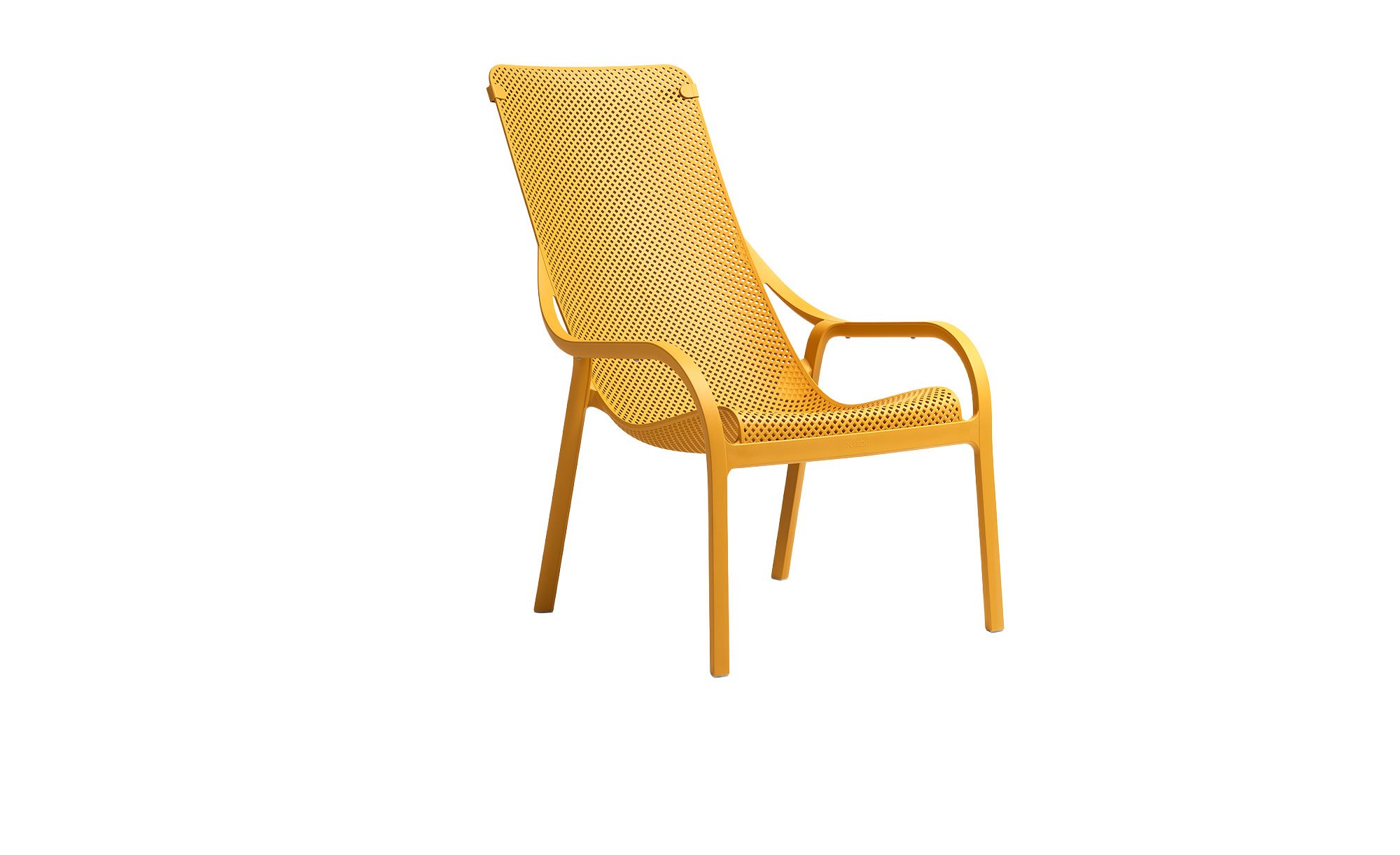 Gartensessel Net Lounge in Senape (Gelb) aus Fiberglass-Polypropylen
