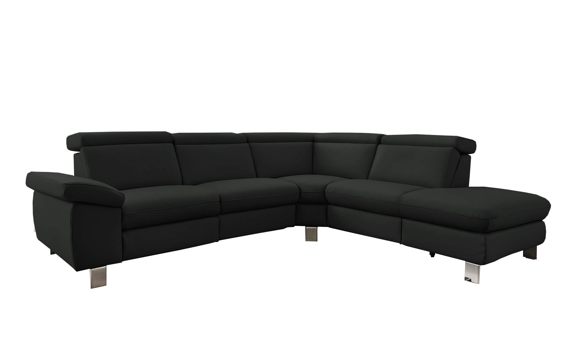 Basis-Ecksofa vito Tonga, in der Farbausführung Schwarz