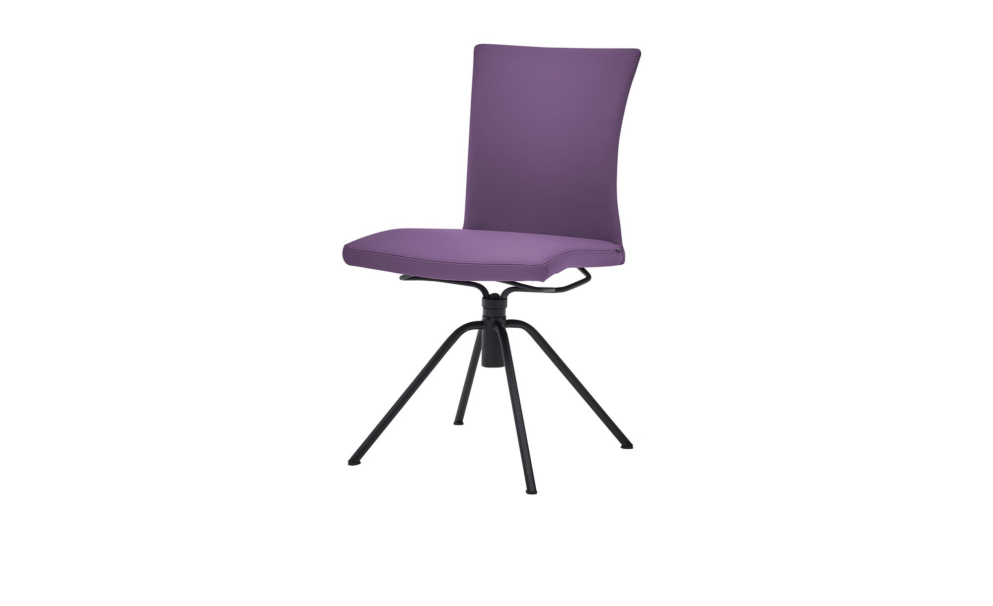 Speisezimmer-Stuhl Musterring Helmond, in der Farbausführung Aubergine, Schrägansicht