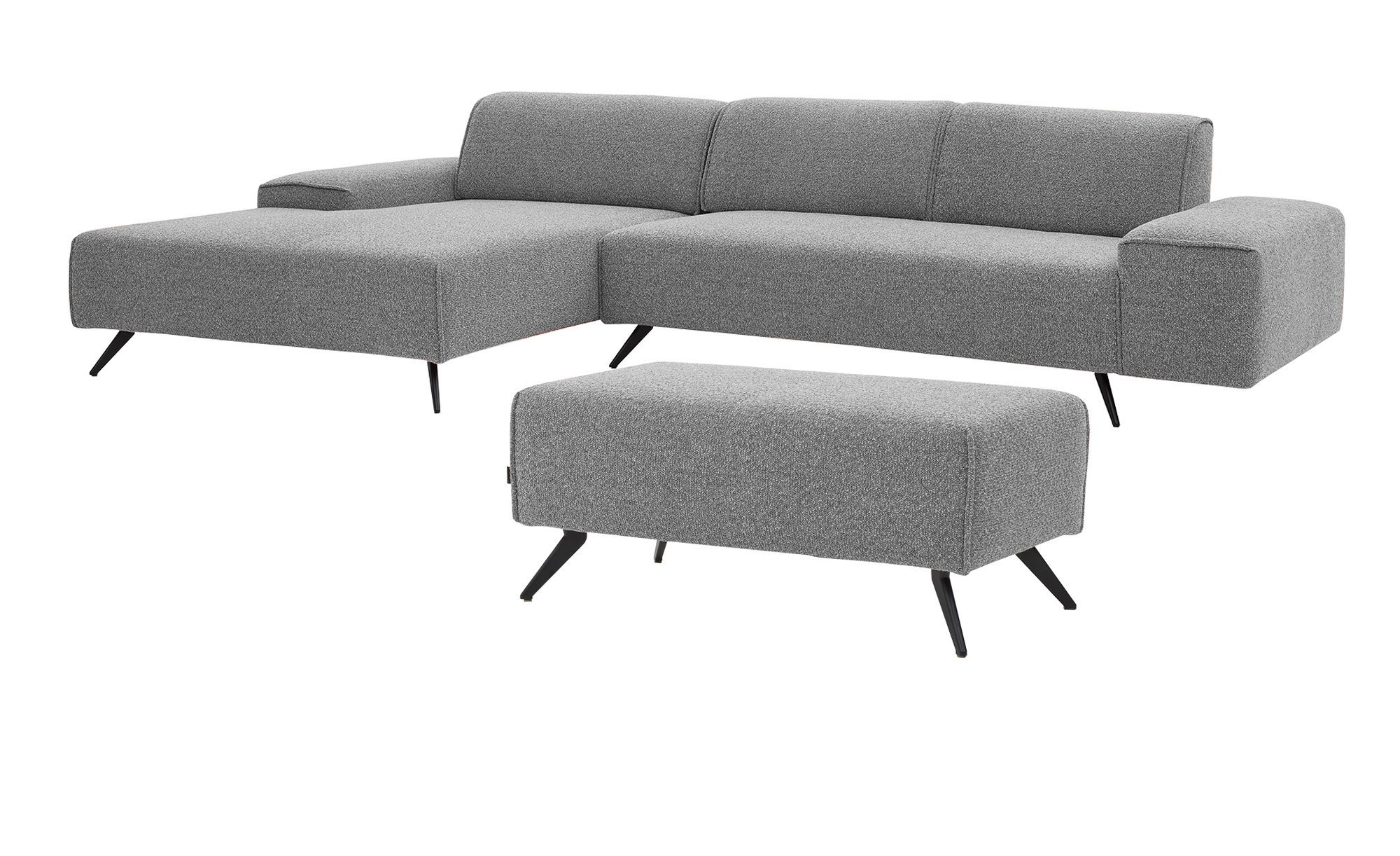 Komfort-Wohnlandschaft Musterring MR 2985, in der Farbausfürhung Grau, mit Hocker