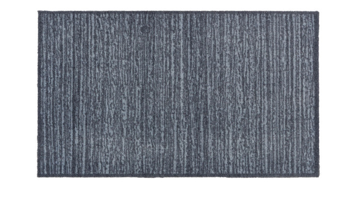 Die Astra Fußmatte Miabella 66 x 110 cm besteht aus strapazierfähigem Polyamid und hat einen dezenten Längsstreifen auf weißem Grund.