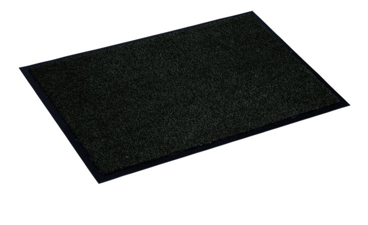 Die Astra Fußmatte Proper Tex 40x60 cm ist eine strapazierfähige Polyamid-Fußmatte mit Textur und dünnem Rand auf Weiß.