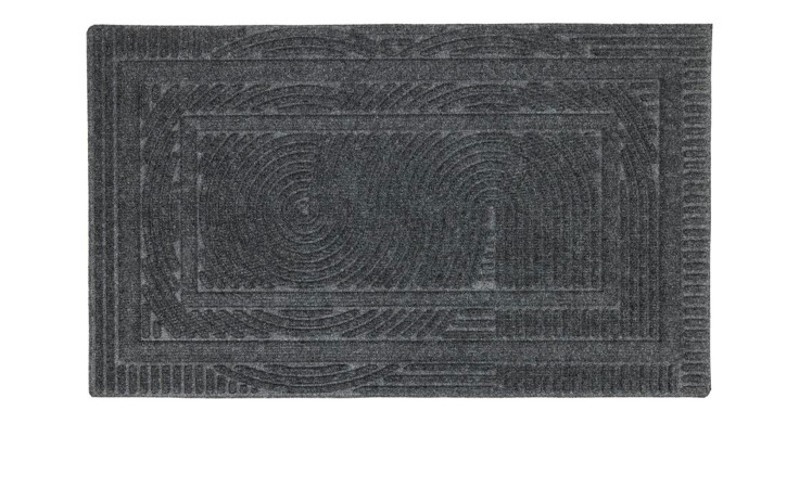 Astra Fußmatte Graphic Promo 45x75 cm, strukturiertes konzentrisches Muster, eingefasstes Design, Polypropylen.