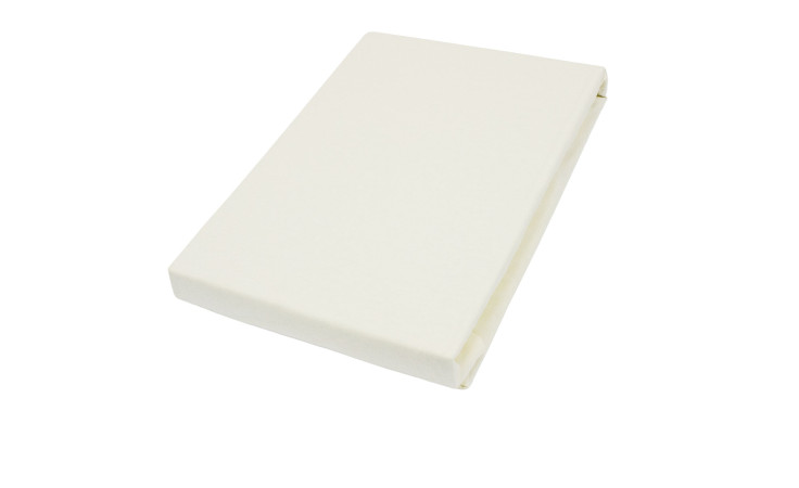 Spannbettlaken Teddy 100 x 200 cm in creme.