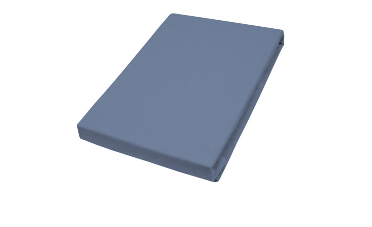 Spannbettlaken Teddy 180-200 x 200 cm in blau.