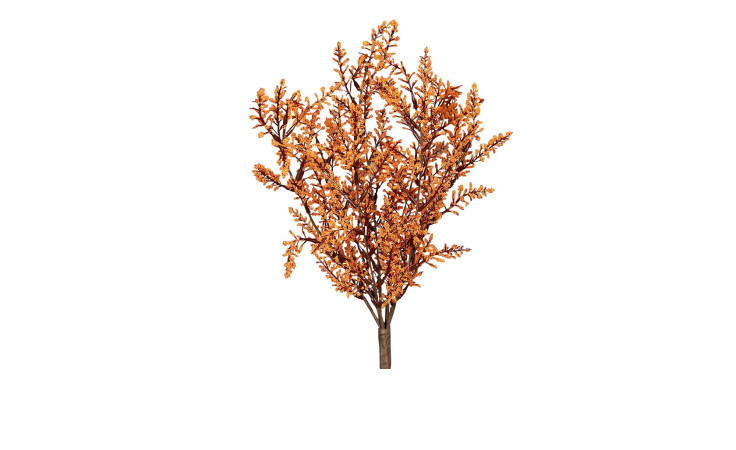 Herbst-Astilbe 45 cm aus Kunststoff mit braunen Stiel und orangen Applikationen.