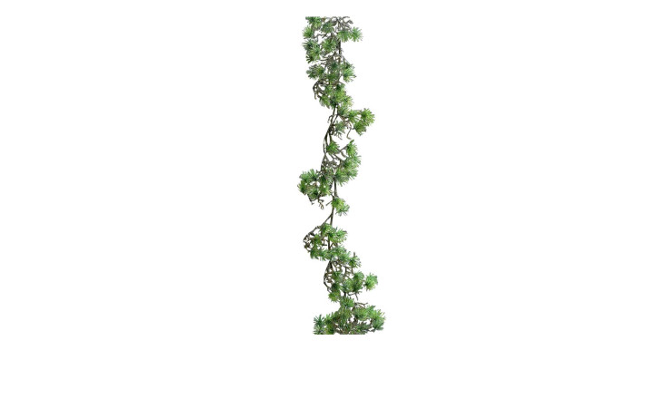 Bonsai-Girlande 180 cm aus Kunststoff in grün mit braunen Stiel.
