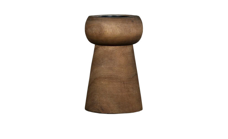 Kerzenhalter 23 cm in braun