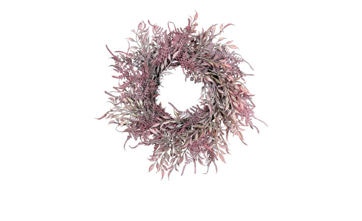 Farnmix-Kranz 28 cm in violett