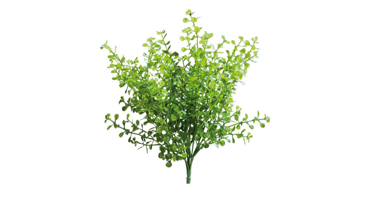 Buchsbusch 28 cm aus Kunststoff in grün.