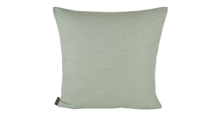 Kissenhülle Prado 38 x 38 cm Farn: grün-weißes Karo, Synthetikfaser, auf weißem Hintergrund abgebildet.