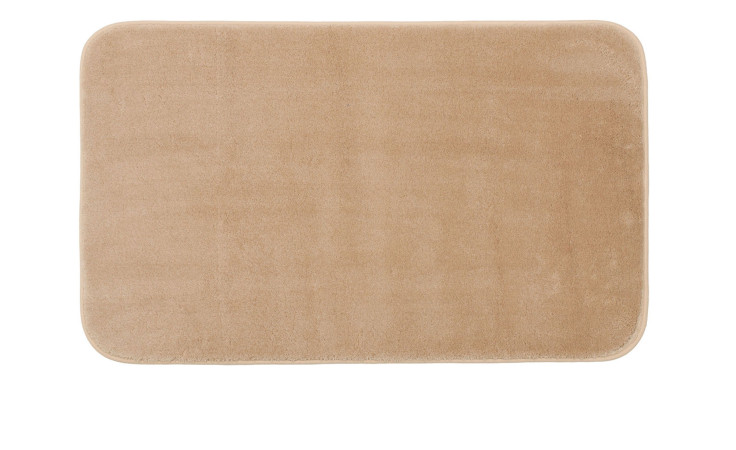 Der Gözze Badteppich Rio Premium 60 x 100 cm in Sand Braun ist rechteckig und aus Synthetikfaser.