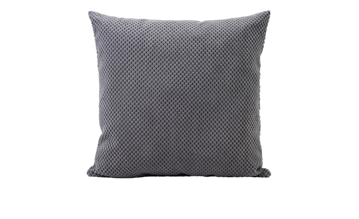 Die Ambiente Trendlife Kissenhülle Sven 40x40 cm in Anthrazit ist vor einem weißen Hintergrund abgebildet.