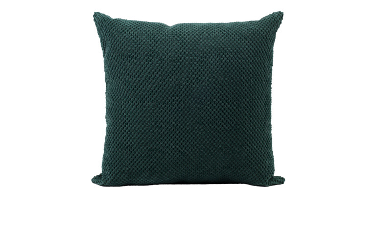 Kissen Sven 45 x 45 cm von Ambiente Trendlife, dunkelgrün, Synthetikfaser, strukturierte Oberfläche.