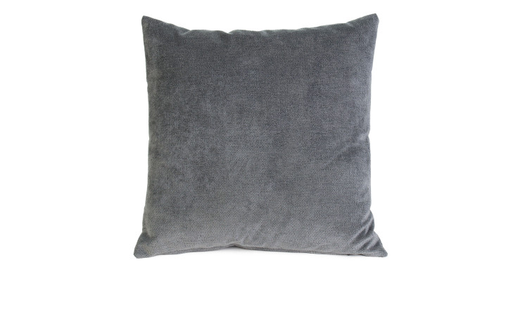 Die Ambiente Trendlife Kissenhülle Muri 40x40 cm in Anthrazitgrau ist auf weißem Grund abgebildet.