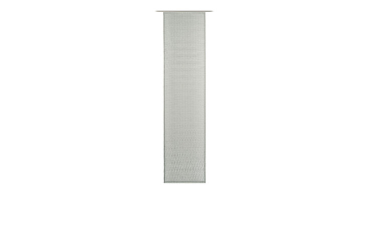 Der Ambiente Trendlife Schiebevorhang Cyrano 60x245 cm ist ein schlankes, vertikales graues Netzpaneel mit flacher Oberseite und dezenter Struktur.