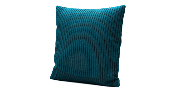 Kissenhülle Anafi 50x50 cm von Ambiente Trendlife, petrolfarben, Synthetikfaser, vertikal gerippt.