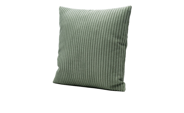 Die Kissenhülle Anafi 50x50 cm von Ambiente Trendlife in Salbei Grün mit vertikal gerippter Struktur aus Synthetikfaser.