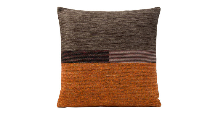 Moderne geometrische Ambiente Trendlife Kissenhülle Nabucco 50x50 cm in Zimt Braun und anderen Farbtönen, Kunstfaser.