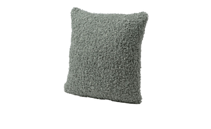 Die quadratische, strukturierte graue Kissenhülle Rolf 50x50cm von Ambiente Trendlife hat eine weiche, flauschige Oberfläche.