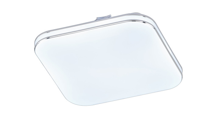 LED-Deckenleuchte Porto 17 cm von Fischer-Honsel, quadratisch, weiß, Kunststoff, inkl. Leuchtmittel. Leuchtmittel.