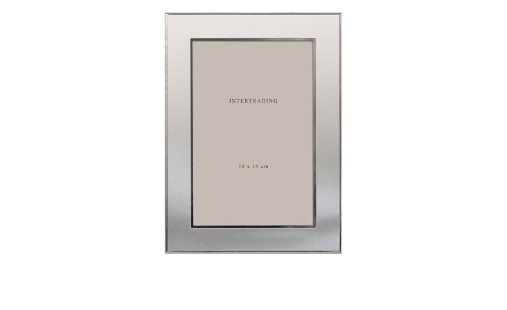 Ein vertikaler Metallrahmen Orlando 10 x 15 cm von Intertrading mit einem schlichten Platzhaltereinsatz.