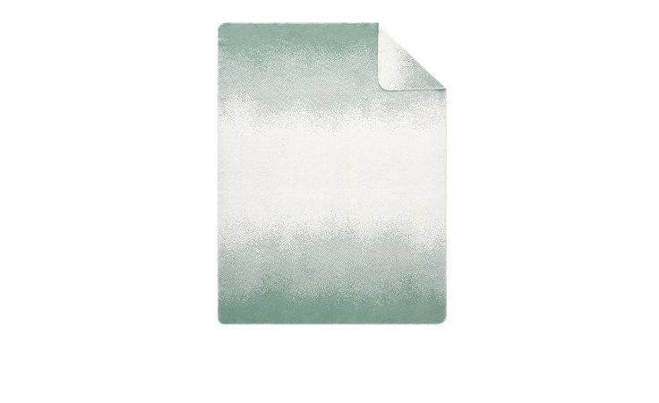Wohndecke Paia 150 x 200 cm aus Jaquard in weiß / grün / blau.