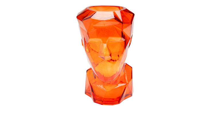 Vase Prismaface in orange
