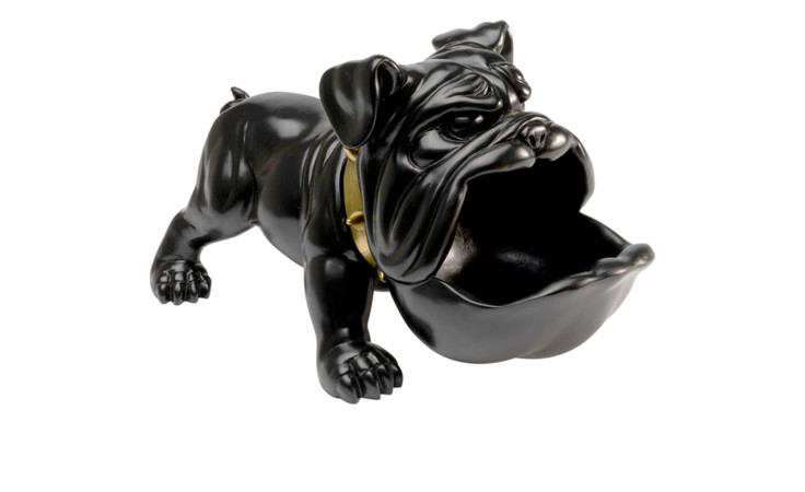 Deko-Hund Hungrydog in schwarz