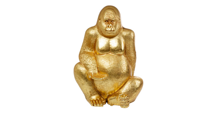 Deko-Gorilla 180 cm in gold