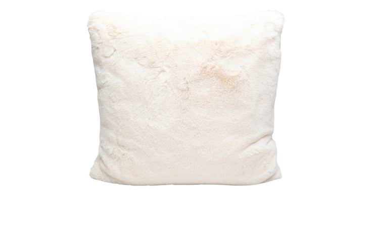 Das Kare Kissen Mika ist ein quadratisches, flauschiges 60x60 Kissen mit einer kuscheligen Polyesterfüllung und einer weichen, pelzigen Struktur.