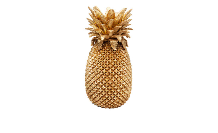 Vase Pineapple 49,5 cm in gold