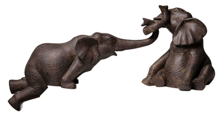 Deko-Elefanten 21,5 cm in einer braunen Ausführung