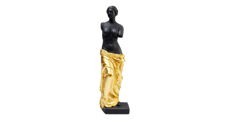 Deko-Figur Classic Bauty 48 cm in Schwarz / Gold