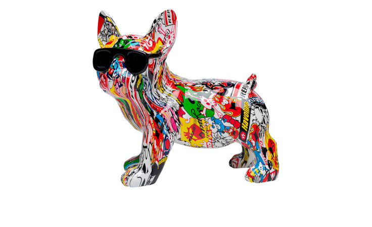 Deko-Hund Comicdog 15 cm in einer bunten Ausführung