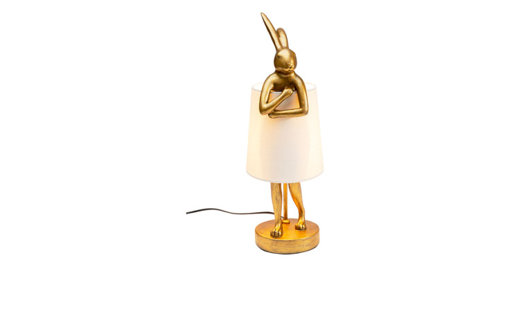 Tischleuchte Tlrabbit 50 cm in Gold / Weiß