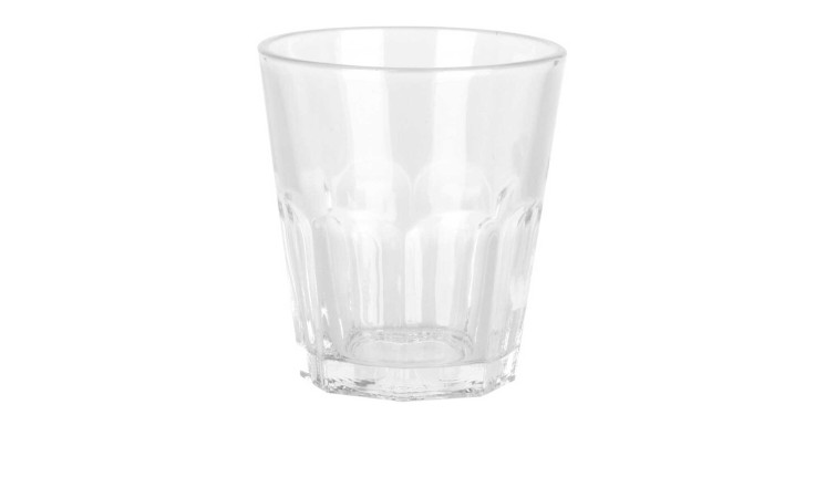 Das Trinkglas-Set 4 tlg. 180 ml besteht aus klaren Bechern mit ausgestelltem Rand - ideal als Dekoration oder für den praktischen Gebrauch.