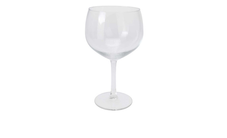 Ein Gin Tonic Glas-Set, 2-teilig, je 650 ml, mit langen Stielen auf weißem Hintergrund.