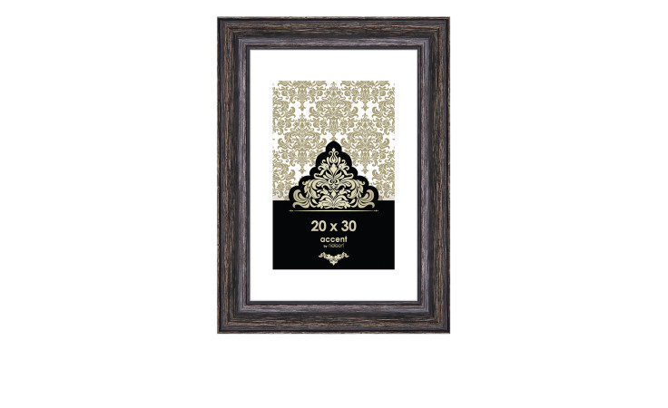 Bilderrahmen Vintage 20 x 30 cm mit einem schwarzen Holzrahmen und transparentem Glas.