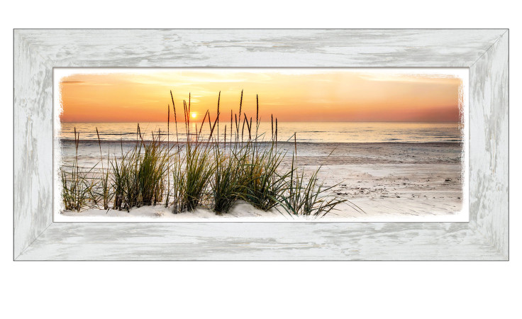 Rahmenbild Lonely Dune 44 x 94 cm. Rahmenbild mit dem Thema - Strand.