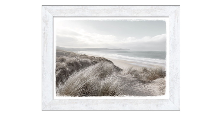 Rahmenbild Nordic Beach 64 x 84 cm. Rahmenbild mit dem Thema - Strand und Meer.