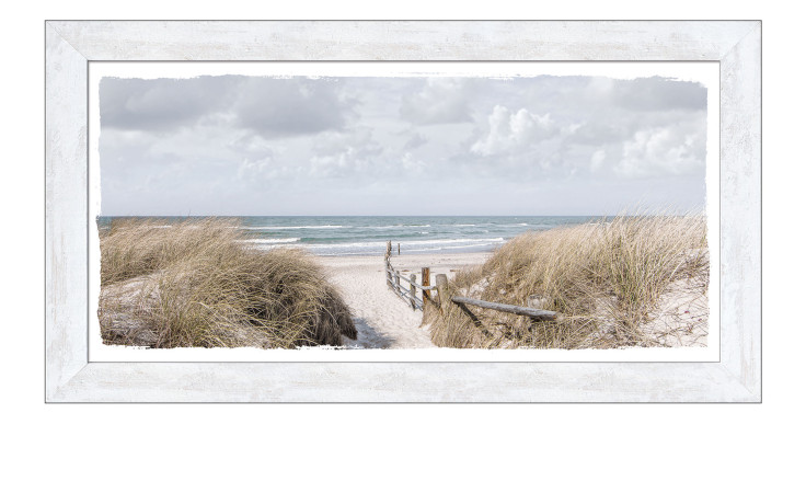 Framed-Art 69 x 129 cm, Strandlandschaft