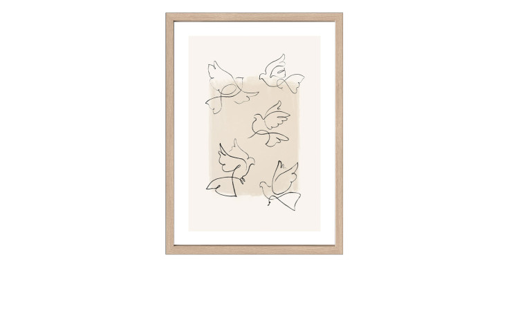 Rahmenbild Buddha 55 x 75 cm. Rahmenbild mit dem Thema - Figur.